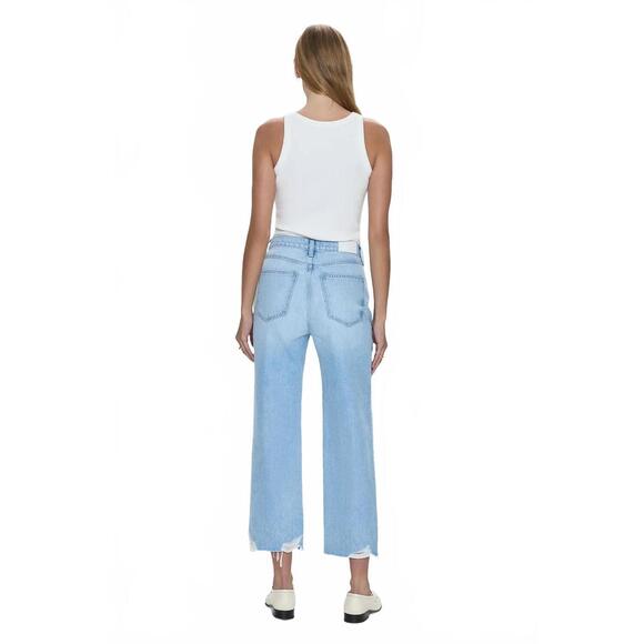 NEW PISTOLA cassie crop super high rise straight denim in leisure vintage - Picture 3 of 9